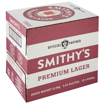 Smithy S Premium Lager Bottle 640mL Carton 12 | undefined