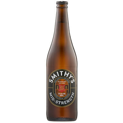 Smithy S Mid Strength Bottle 640mL Each | Liquorland