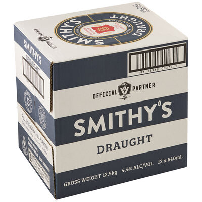 Smithy S Draught Bottle 640mL Carton 12 | Liquorland