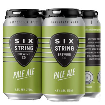 Six String Brewing Co Pale Ale Can 375mL Pack 4 | Liquorland