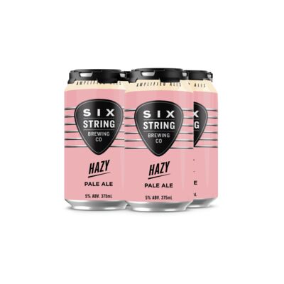 Six String Brewing Co Hazy Pale Ale Can 375mL Pack 4 | Liquorland