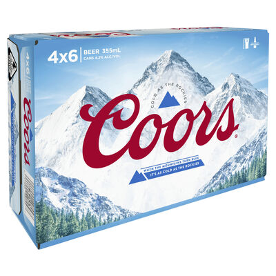 Coors Lager Cans 355mL Carton 24 | Liquorland