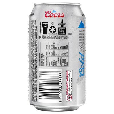 Coors Lager Cans 355mL Each | Liquorland