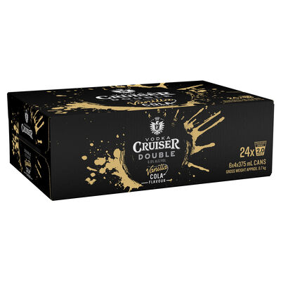 Vodka Cruiser Double Vanilla Cola Can 375mL Carton 24 | Liquorland