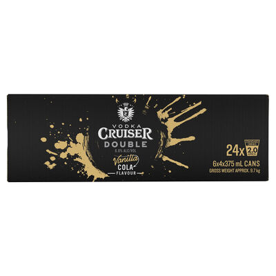 Vodka Cruiser Double Vanilla Cola Can 375mL Carton 24 | Liquorland