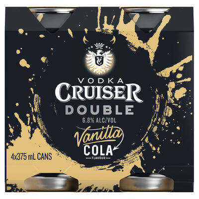 Vodka Cruiser Double Vanilla Cola Can 375mL Pack 4 | Liquorland