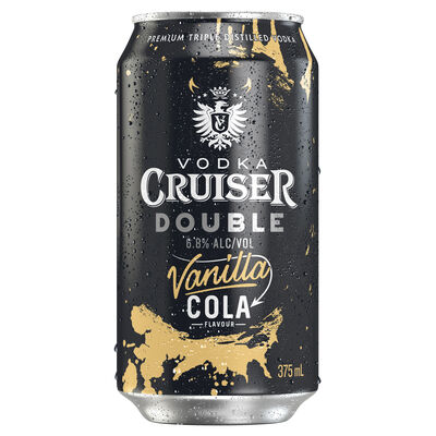 Vodka Cruiser Double Vanilla Cola Can 375mL Each | Liquorland