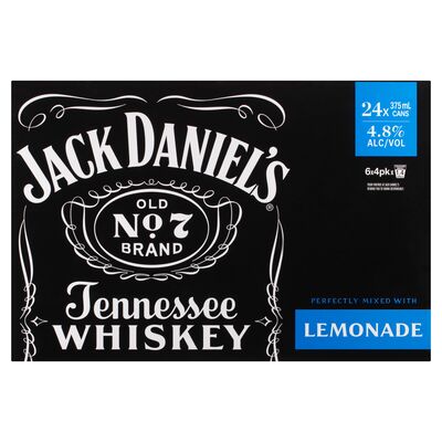 Jack Daniels Lemonade Can 375mL Carton 24 | Liquorland