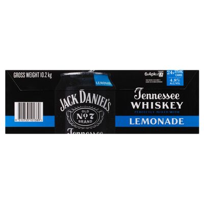 Jack Daniels Lemonade Can 375mL Carton 24 | Liquorland