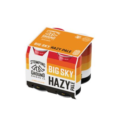 Stomping Ground Big Sky Hazy Pale Can 355mL Pack 4 | Liquorland