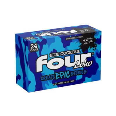 Four Loko Vodka Blue Raspberry Can 330mL Carton 24 | Liquorland