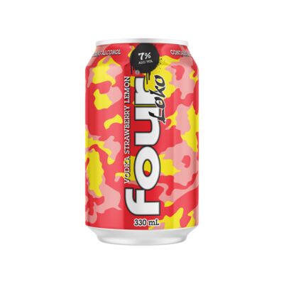 Four Loko Vodka Strawberry Lemon Can 330mL Each | Liquorland