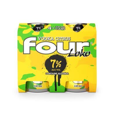 Four Loko Vodka Citrus Can 330mL Pack 4 | Liquorland