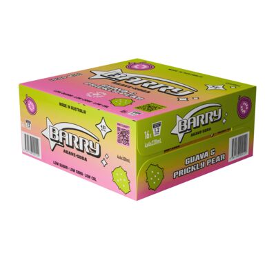 Barry Guava Prickly Pear Agave Soda Can 330mL Carton 16 | Liquorland