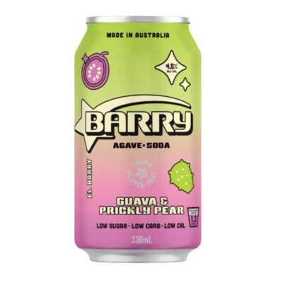 Barry Guava Prickly Pear Agave Soda Can 330mL Each | Liquorland