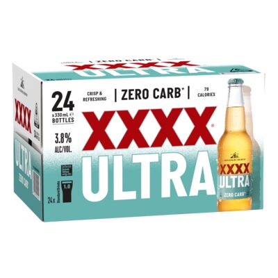 Xxxx Ultra Bottle 330mL Carton 24 | Liquorland