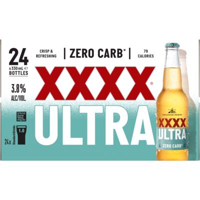 Xxxx Ultra Bottle 330mL Carton 24 | Liquorland
