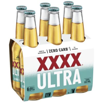 Xxxx Ultra Bottle 330mL Pack 6 | Liquorland