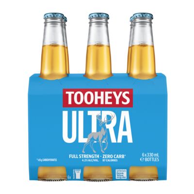 Tooheys Ultra Bottle 330mL Pack 6 | Liquorland