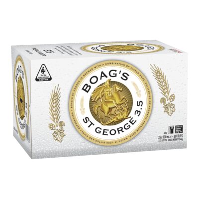 James Boags St George Mid 3 5 Bottle 330mL Carton 24 | Liquorland