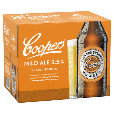 Coopers Mild 3 5 Mild Ale 750mL Carton 12 | Liquorland