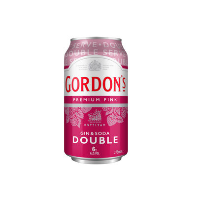 Gordons Pink Soda Double Serve 6 Can 375mL Each | Liquorland