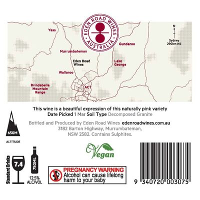 Eden Road The Long Road Pinot Gris 750mL Each | undefined