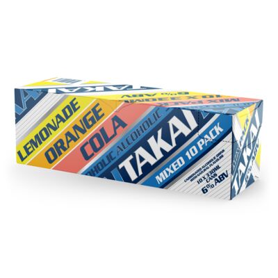 Takai Hard Soda Mixed Pack Can 330mL 10pk Pack 10 | Liquorland