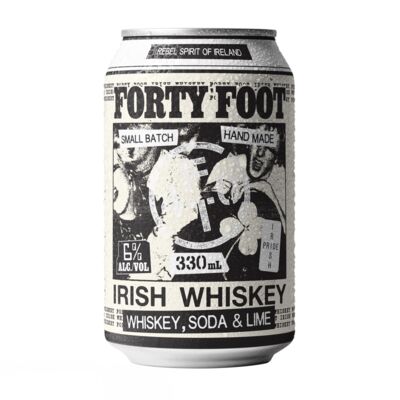 Forty Foot Irish Whiskey Soda Can 330mL Each | Liquorland