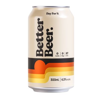 Better Beer Zero Carb Lager Can 355mL Each | Liquorland