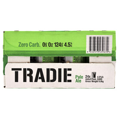 Tradie Zero Carb Pale Ale Can 375mL Carton 24 | Liquorland