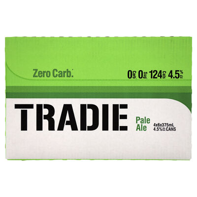 Tradie Zero Carb Pale Ale Can 375mL Carton 24 | Liquorland