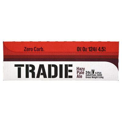 Tradie Zero Carb Hazy Pale Ale Can 375mL Carton 24 | Liquorland