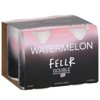 Fellr Double Watermelon Can 330mL Pack 4 | Liquorland