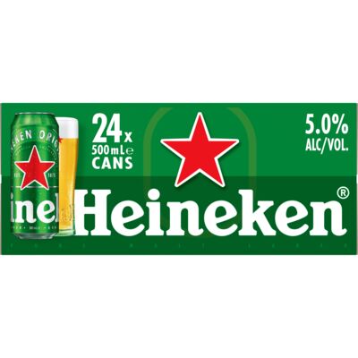 Heineken Can 500mL Carton 24 | Liquorland