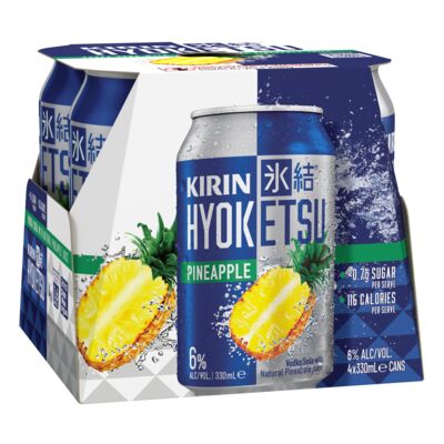 Kirin Hyoketsu Pineapple Can 330mL Pack 4 | Liquorland