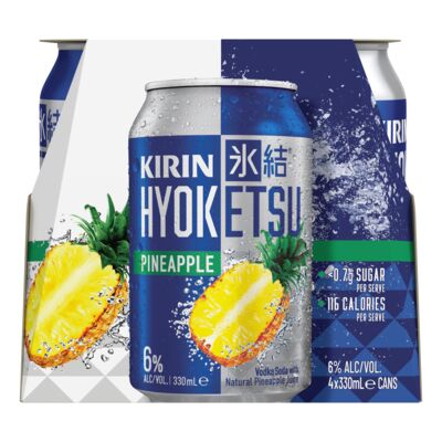Kirin Hyoketsu Pineapple Can 330mL Pack 4 | Liquorland