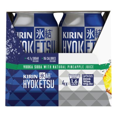 Kirin Hyoketsu Pineapple Can 330mL Pack 4 | Liquorland