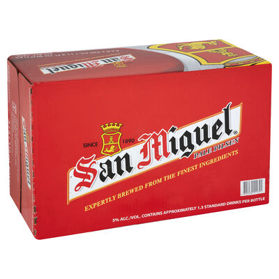 San Miguel Pale Pilsen Bottle 330mL Carton 24 | Liquorland
