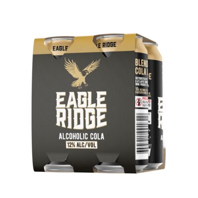 Eagle Ridge Alcoholic Cola Can 200mL Pack 4 | Liquorland