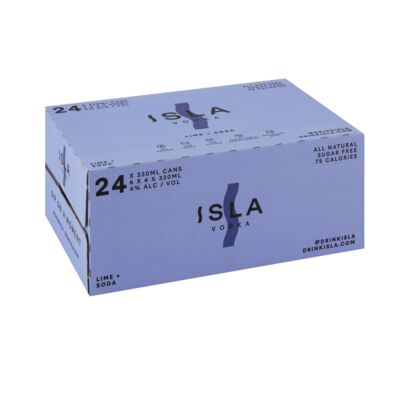 Isla Vodka Lime Soda Can 330mL Carton 24 | Liquorland