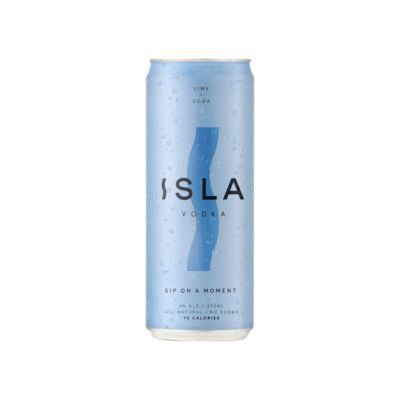Isla Vodka Lime Soda Can 330mL Each | Liquorland