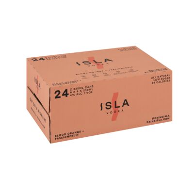 Isla Vodka Blood Orange Passionfruit Can 330mL Carton 24 | Liquorland