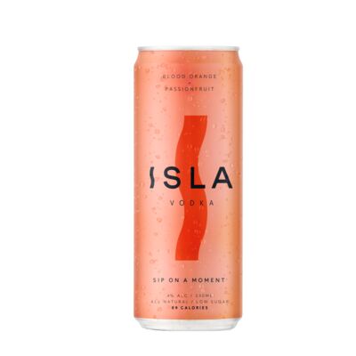 Isla Vodka Blood Orange Passionfruit Can 330mL Each | Liquorland