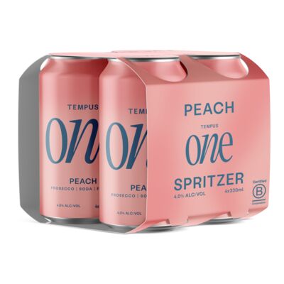 Tempus One Peach 330mL Pack 4 | Liquorland