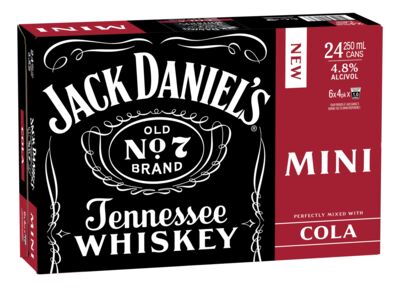Jack Daniels Cola Can 250mL Carton 24 | Liquorland