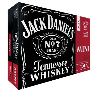 Jack Daniels Cola Can 250mL Carton 24 | Liquorland