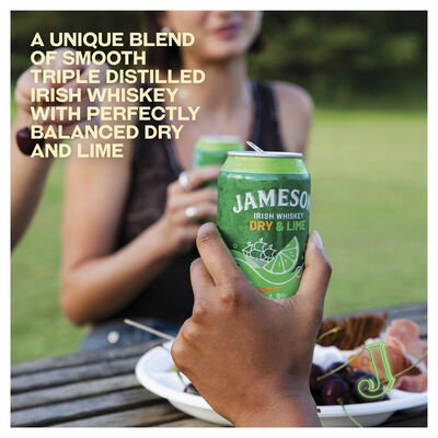 Jameson Dry Lime 4 8 Can 330mL Pack 4 | Liquorland