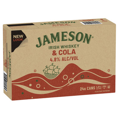 Jameson Cola 4 8 Can 330mL Carton 24 | Liquorland