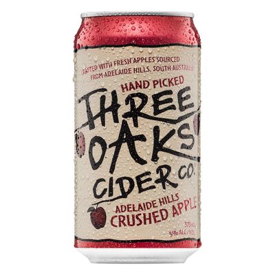 Three Oaks Original Cider Can 375mL 10pk Pack 10 | Liquorland